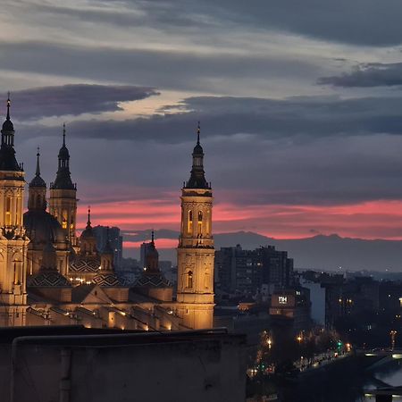 Apartament El Mirador Del Pilar - Parking Y Vistas A La Basilica Saragossa Zewnętrze zdjęcie